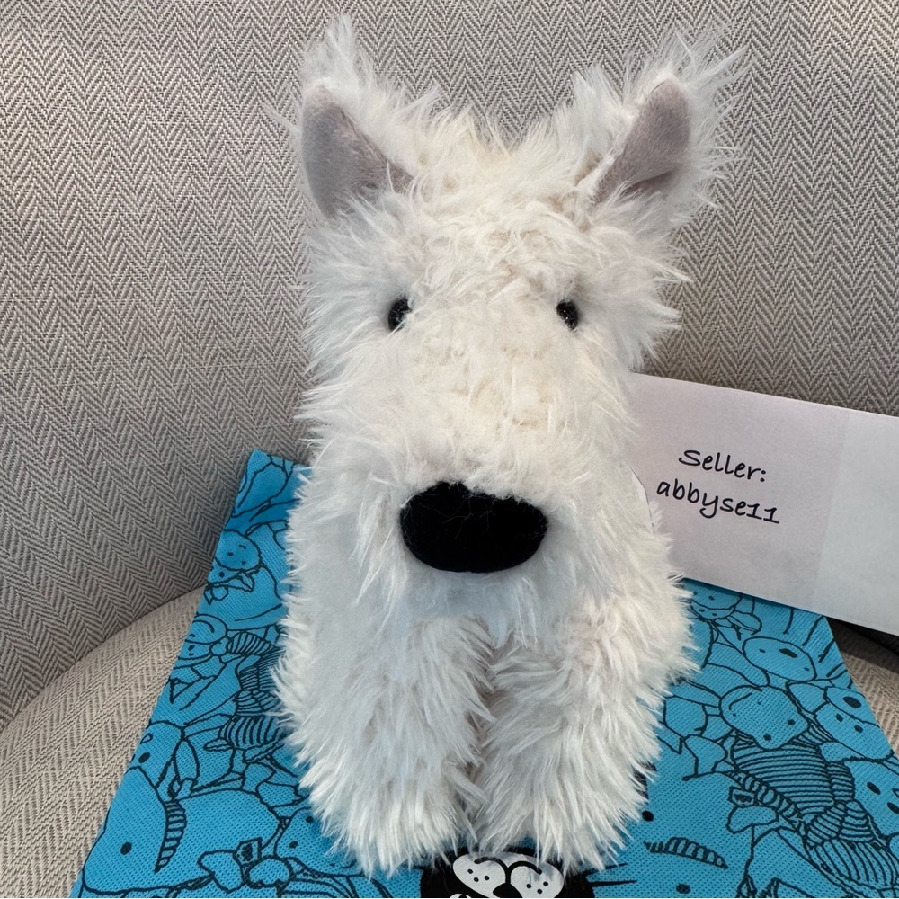 Jellycat Medium Munro Scottie Dog Plush Toy NWT Authentic With Dust Bag MUN3SD
